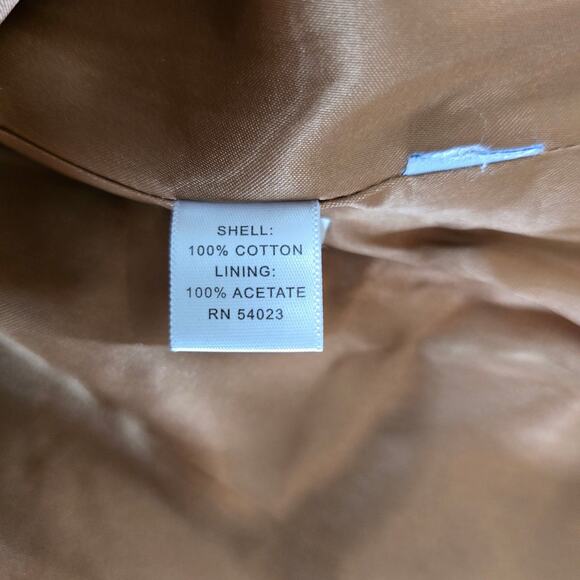 Banana Republic Wide Wale Corduroy Blazer Size 10 Khaki Retro Rockabilly Classic - Picture 5 of 6